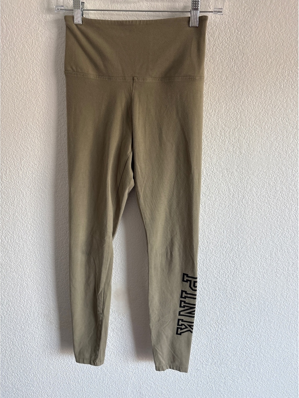 Victoria's Secret PINK Olive Green High Waist Yoga Leggings Size S